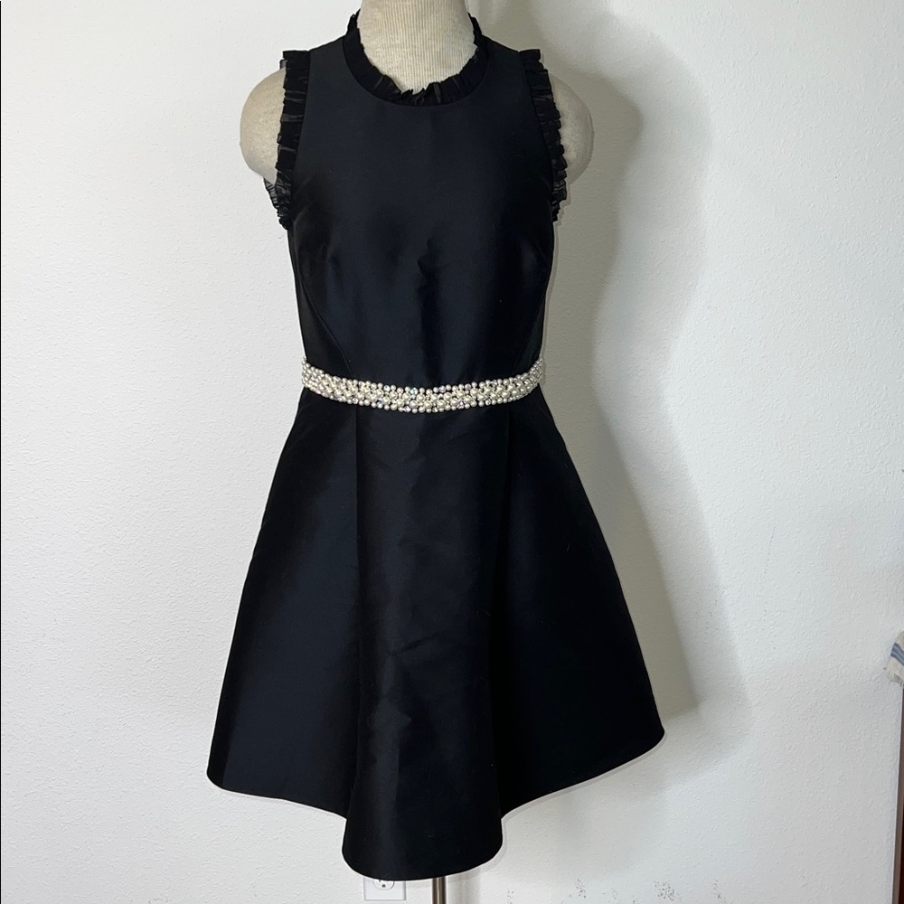 Kate Spade New York Pearl Crystal Mikado Dress
